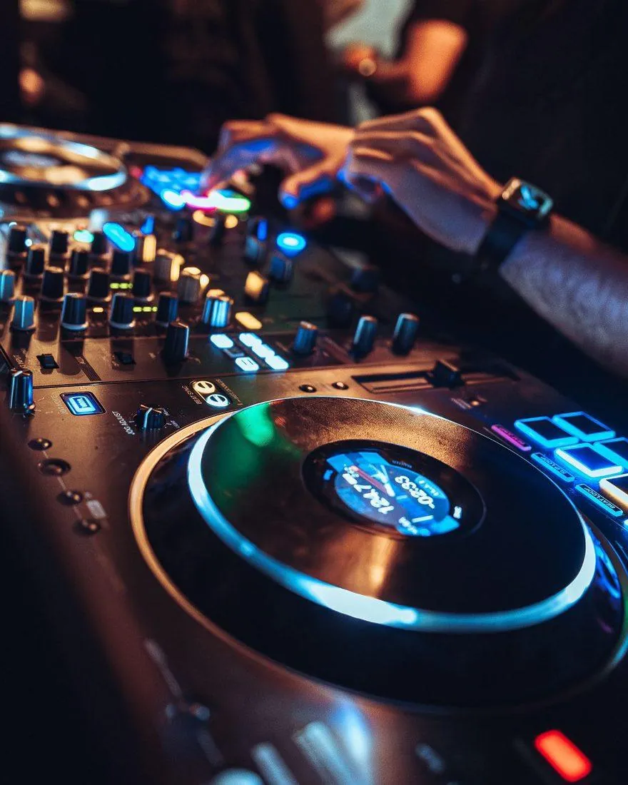 DJ decks at the Brandy residency